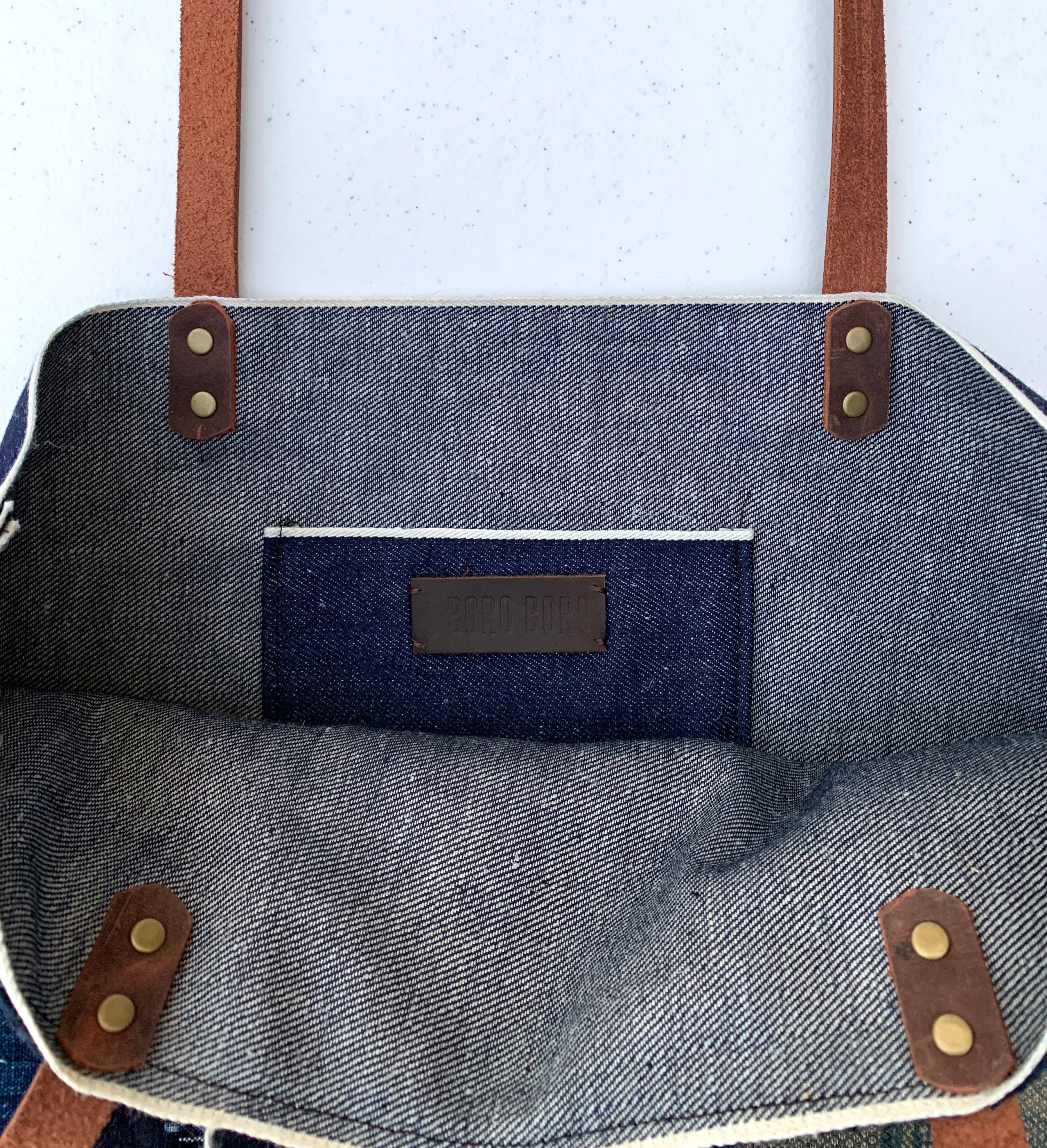 Boro Patchwork Denim Tote Bag #3